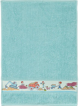 Erwin Müller Walk-Frottier Kinder-Handtuch gruen/blau 50x70 cm