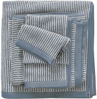 Marc O'Polo Walk-Frottier Gästetuch Timeless Stripe violett 30x50 cm