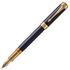 Blue Chevron G.C. Edelstahlgehäuse Lack blau 18-Karat-Goldfeder F (1931369): Parker Duofold Prestige Füller