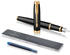 Parker IM Black Lacquer G.C. Feder F Messinggehäuse schwarz goldfarbige Zierteile (1931645)