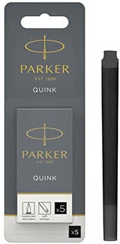 Parker Füllerpatronen 1950402 Quink schwarz Großraumpatronen auswaschbar 5-Stk. (1950402)