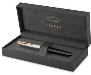Parker 51 Premium Black G.C. Feder M Edelharzgehäuse schwarz vergoldete Zierteile (Parker-10081)