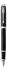 Parker IM Black Lacquer C.C. Feder F Messinggehäuse schwarz verchromte Zierteile (1931644)