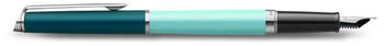 Waterman Hémisphère Fountain Pen Colour Blocking Gift Box Blue Ink & Light Green Lacquer CT F (2190122)
