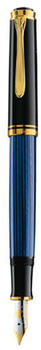 Pelikan Souverän M400 Kolbenfüllhalter EF schwarz blau schwarz (994921)
