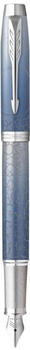 Parker Füller IM Premium S.E. Polar Feder M Edelstahl blau/silber verchromte Zierteile