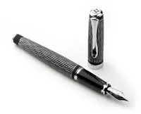 F&uuml;llhalter Excellence A plus Wave guillochiert lapis schwarz M