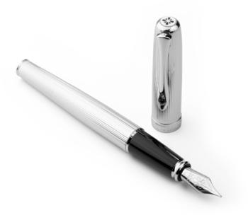 Diplomat Füllhalter Excellence A2 guillochiert chrom M Diplomat Füllhalter Excellence A2 guillochiert chrom M