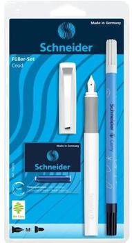 Schneider Ceod Classic weiß + 6 TP blau / Tintenlöscher Corry (76850)