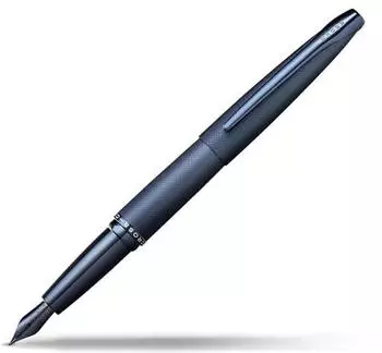 Cross ATX F&uuml;llfederhalter Mittlere Feder, Sandgestrahlt Dunkelblau (886-45MJ)