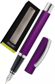 Online Vision Purple F&uuml;llfederhalter, Aluminium, Iridium-Feder Medium (32641)
