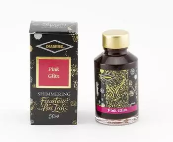 Diamine Pink Glitz Schimmernde Füllhalter-Tinte 50ml (Pink Glitz)