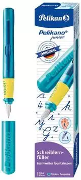 Pelikan F&uuml;ller o Junior P68, Feder L, f&uuml;r Linksh&auml;nder, aus Kunststoff, t&uuml;rkis