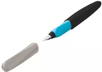 Pelikan F&uuml;ller Twist Color Blocking dark P457, Feder M, f&uuml;r Links- und Rechtsh&auml;nder, aus Kunststoff, schwarz