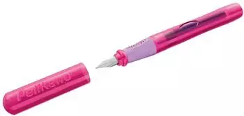Pelikan F&uuml;ller o Junior P67, Feder A, f&uuml;r Rechtsh&auml;nder, aus Kunststoff, pink