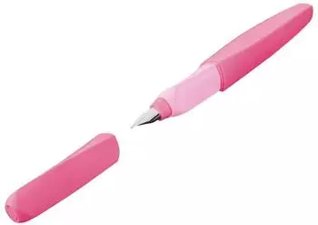 Pelikan Füller Twist Berry Pink P457, Feder M, für Links- und Rechtshänder, aus Kunststoff, rosa