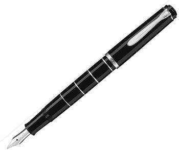 Pelikan Classic M215 Kolbenf&uuml;llhalter schwarz/silber Ringe M
