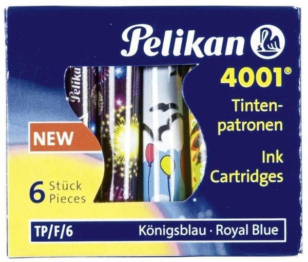 Pelikan Bunt bedruckt 4001 6 Patronen Königsblau (338244)