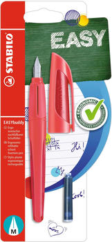 STABILO EASYbuddy koralle/rot Schrift blau inkl. Patrone M (B-53922-5)