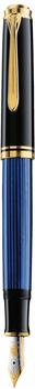 Pelikan Souverän M400 schwarz/blau 14 Karat Bicolor-Goldfeder Feder F (994939)
