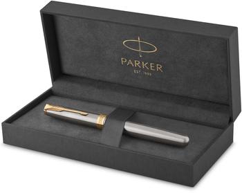 Parker Sonnet G.C. 1931505 Edelstahl silber vergoldet Feder M (s0809120)