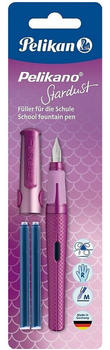 Pelikan Pelikano P480M M Rechtshänder Stardust pink + 2 Patronen Blister (819954)