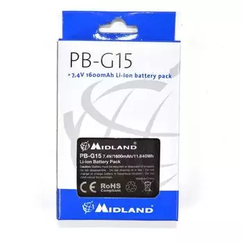 Midland Akkupack Li-Ion 1600mAh für G15 Pro, G18 Pro, Arctic (C1128)