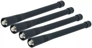 vhbw Antenne für Funkgerät 15,1cm schwarz, 4er-Pack (183520015-2)