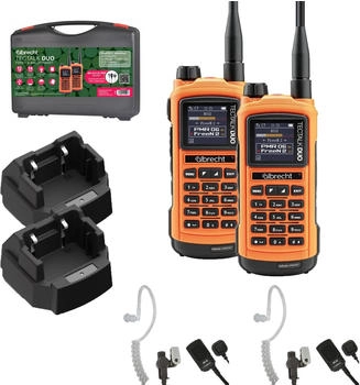 Albrecht Tectalk Duo 2-Pack orange