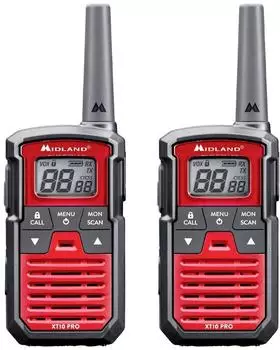 Midland XT10 PRO Walkie-Talkie Rot/Schwarz 2er Set (C1459)