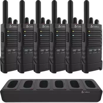 Cobra PX650 Walkie-Talkie PMR446 IP54, 6er-Pack (0190003-2)