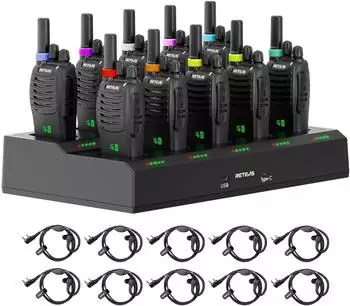 Retevis H777H 10-Pack + 10x Headset