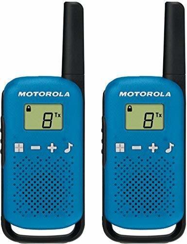 Motorola Talkabout T42 PMR-Funkgeräte (2er Set, PMR446, 16 Kanäle, Reichweite 4 km) Blau