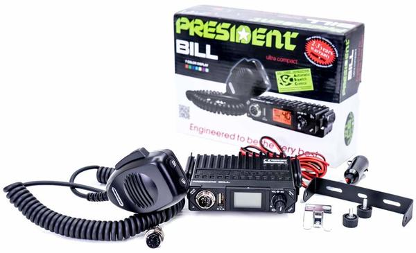 Président President Bill ASC CB Mobilfunkgerät, ASQ, 4W, 13,2V, TXPR001