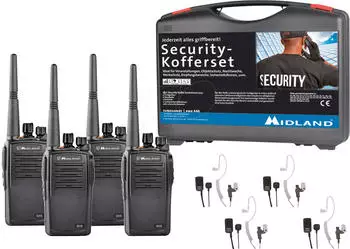 Midland G15 S4 Business PMR Security-Koffer 4er Set