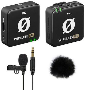 Rode Wireless ME Single schwarz + Lavalier GO + Fell-Windschutz