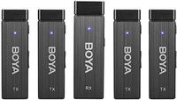 Boya BY-W4, Boya Drahtloses Mikrofon BY-W4 f&uuml;r Smartphone (BY-W4) Schwarz