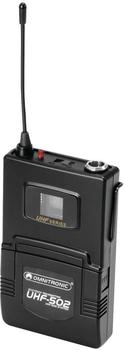 Omnitronic UHF-502 Mikrofon-Sender Taschensender Funk 823-832MHz (13053523)
