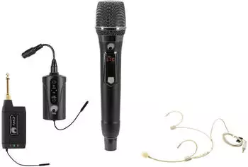 Omnitronic Set FAS TWO + Dynamisches Funkmikrofon + BP + Headset 660-690MHz (20000970)