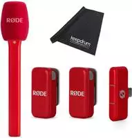 RODE Wireless Micro, rot, digitales Drahtlos-Mikrofonsystem