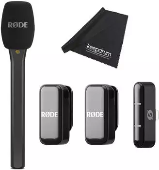Rode Wireless Micro Lightning schwarz Set mit Interview Micro schwarz
