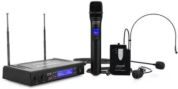 Audibax Missouri 3000 Duales Drahtlos-Mikrofonsystem VHF Hand/Headset/Lavalier (10123930)