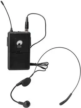 Omnitronic WAMS-12 Taschensender mit Kopfbügelmikrofon 863MHz (13107028)