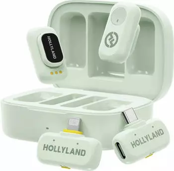 Hollyland Lark A1 Combo Mikrofon, mintgrün