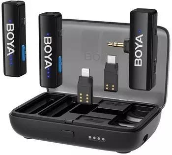 Boya BOYALINK V2.0 kabelloses Lavalier-Mikrofon, USB-C/Lightning