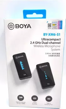 Boya BY-XM6-S2 2,4GHz Dual-Kanal Drahtloses Lavalier-Mikrofon (BY-XM6-S2)