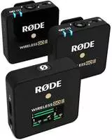 Rode RODEWIGOII, Rode R&Oslash;DE Wireless GO II Zweikanal-Mikrofonsystem - Schwarz