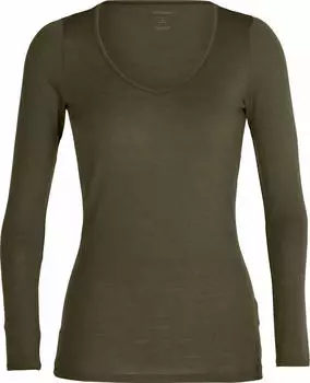Icebreaker W Siren Long Sleeve Sweetheart loden