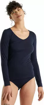 Icebreaker W Siren Long Sleeve Sweetheart midnight navy