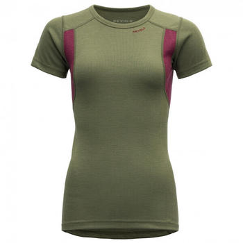 Devold Hiking Woman T-Shirt lichen/beetrooth